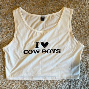 Women’s white crop top